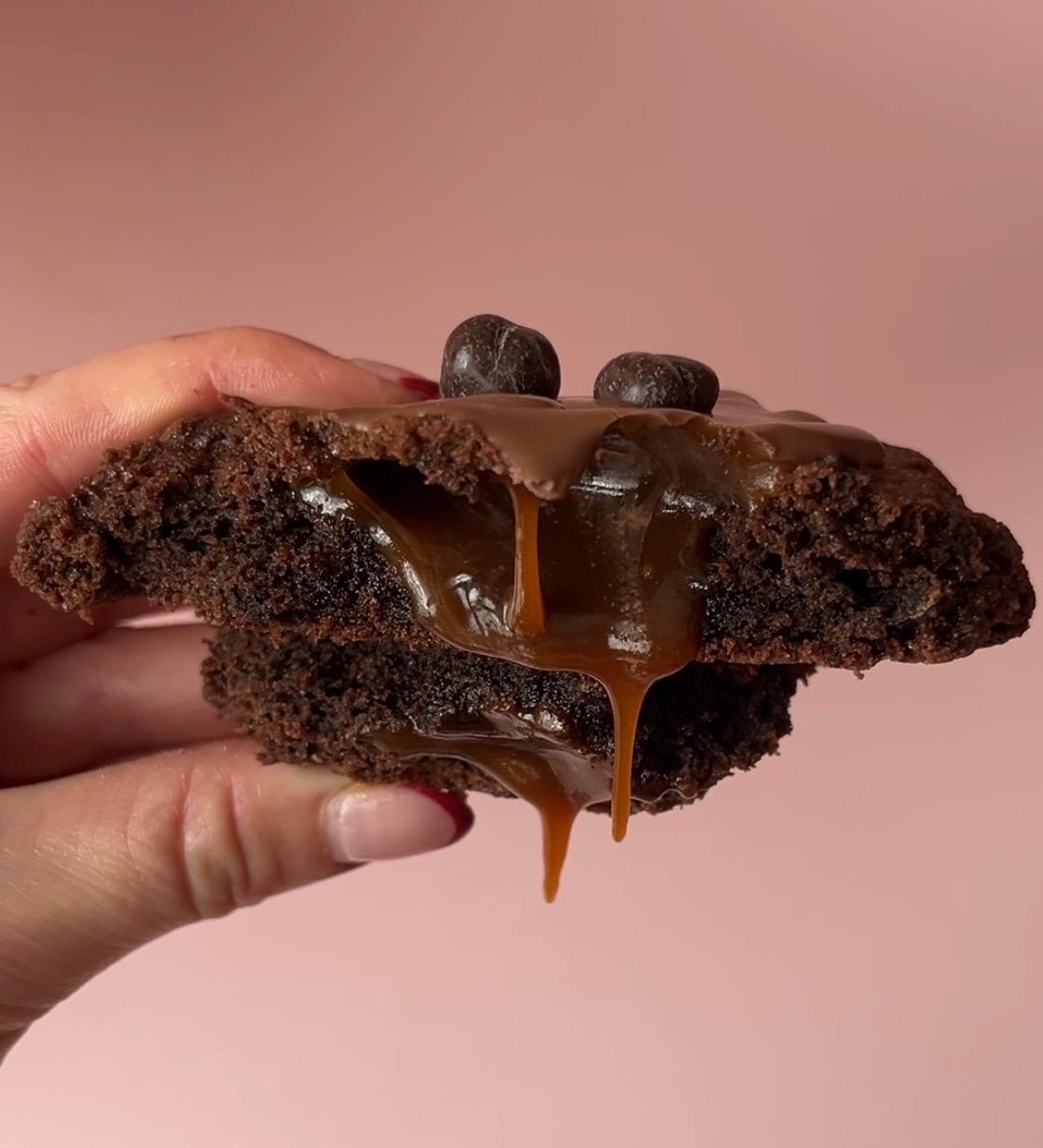 Coffee, Chocolate, Caramel Cookie